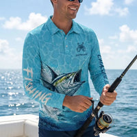 Deep Sea Fishing Polo Long Sleeve Shirt