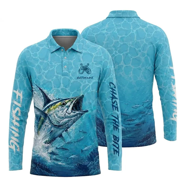 Deep Sea Fishing Polo Long Sleeve Shirt 2026