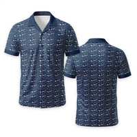 Deep Sea Shark Print Fishing Hawaiian Shirt