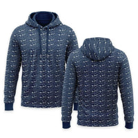 Deep Sea Shark Print Fishing Hoodie