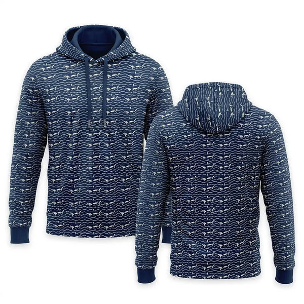 Deep Sea Shark Print Fishing Hoodie 2026