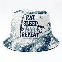 Eat Sleep Fish Repeat Bucket Hat