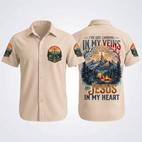 Faith Camp Heart Christian Camping Hawaiian Shirt