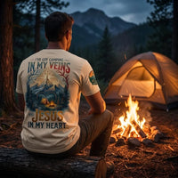 Faith Camp Heart Christian Camping T-Shirt
