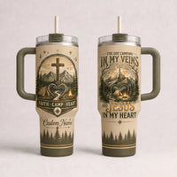 Faith Camp Heart Christian Camping Tumbler