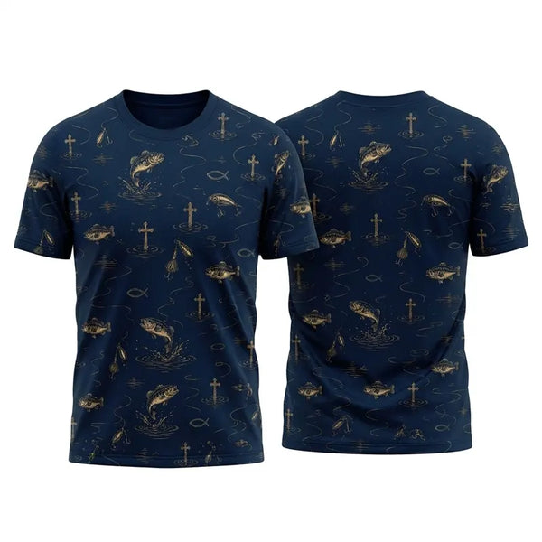 Faith & Fishing Bass Fishing T-Shirt 2026