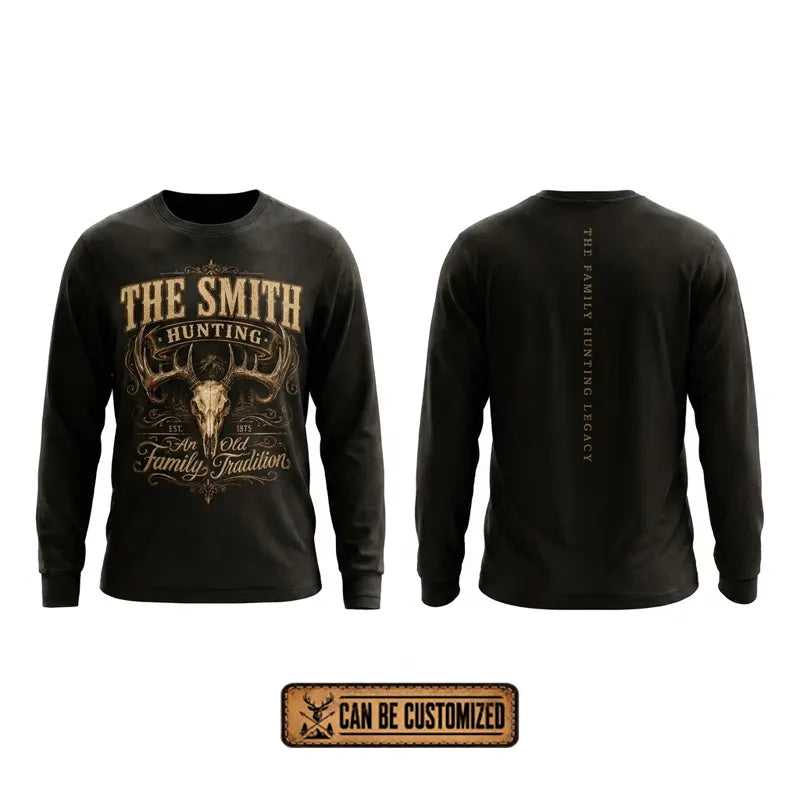 Personalized Family Hunting Legacy Long Sleeve Shirt