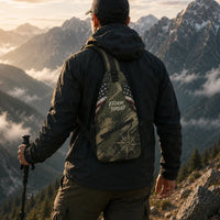 Fathom Thread Camo Topographic Map Outdoor Sling Bag