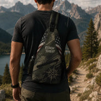 Fathom Thread Camo Topographic Map Outdoor Sling Bag