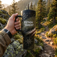 Fathom Thread Camo Topographic Map Outdoor Tumbler
