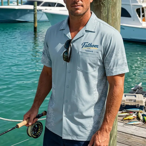 Fathom Thread Ocean Fishing Hawaiian Shirt