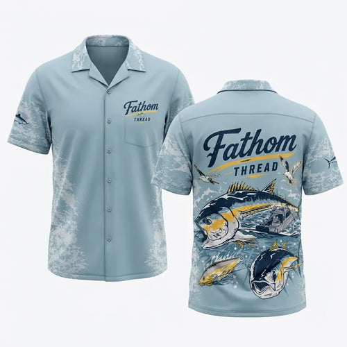 Fathom Thread Ocean Fishing Hawaiian Shirt