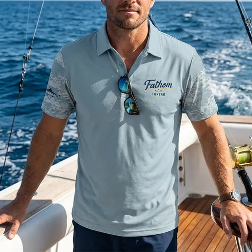 Fathom Thread Ocean Fishing Polo Shirt