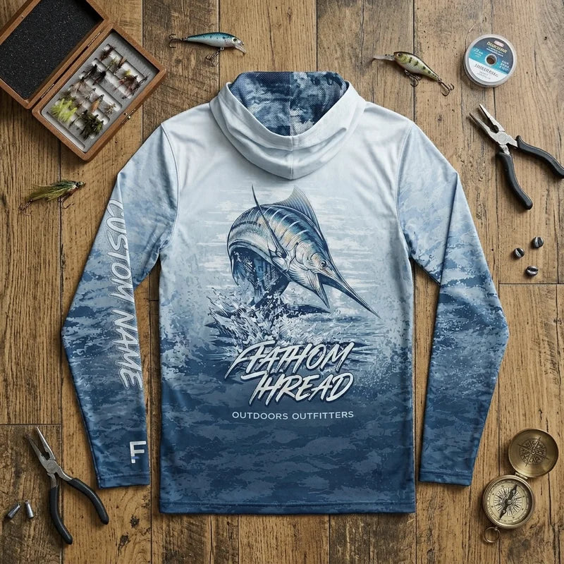 Fathom Thread Personalized Ocean Fishing Hoodie 2026