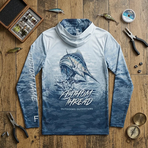 Fathom Thread Personalized Ocean Fishing Hoodie