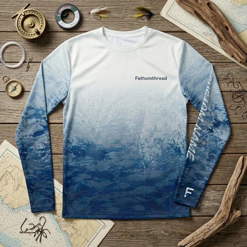 Fathom Thread Personalized Ocean Fishing Long Sleeve Shirt 2026