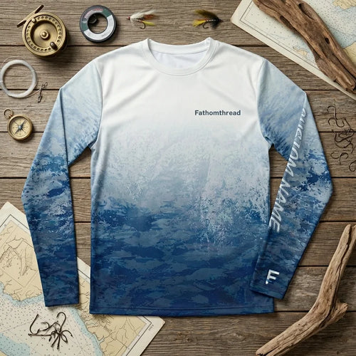 Fathom Thread Personalized Ocean Fishing Long Sleeve Shirt