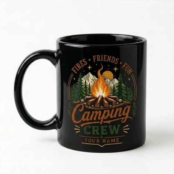 Fires Friends Fun Camping Mug