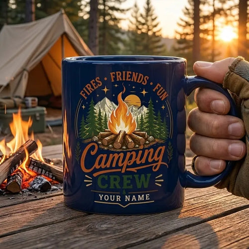 Fires Friends Fun Camping Mug