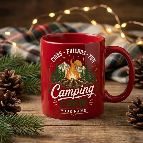 Fires Friends Fun Camping Mug