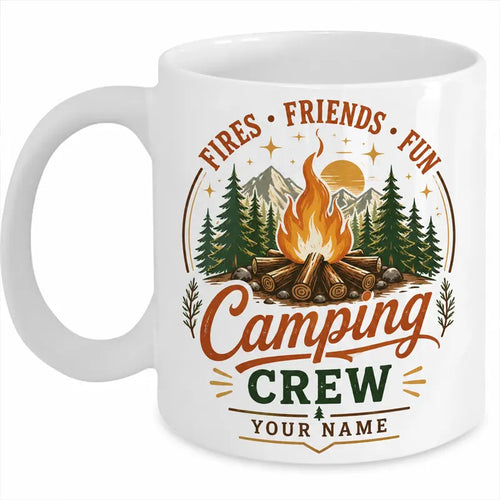 Fires Friends Fun Camping Mug