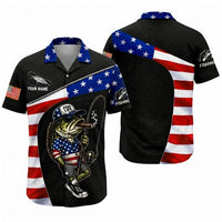 Fish Life American Bass Fishing Hawaiian Shirt