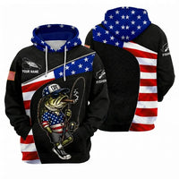 Fish Life American Bass Fishing Hoodie