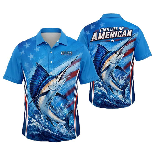 Fish Like An American Patriotic Fishing Apparel