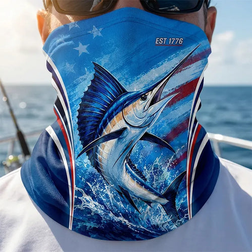 Fish Like An American Patriotic Fishing Neck Gaiter