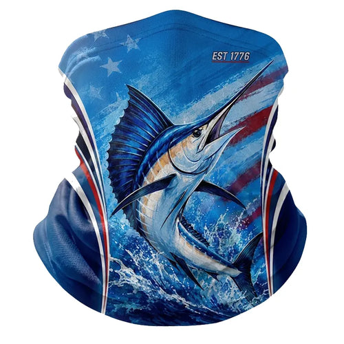 Fish Like An American Patriotic Fishing Neck Gaiter