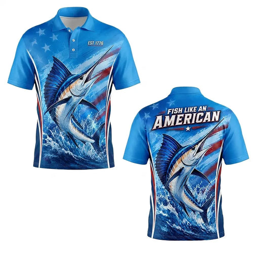 Fish Like An American Patriotic Fishing Apparel