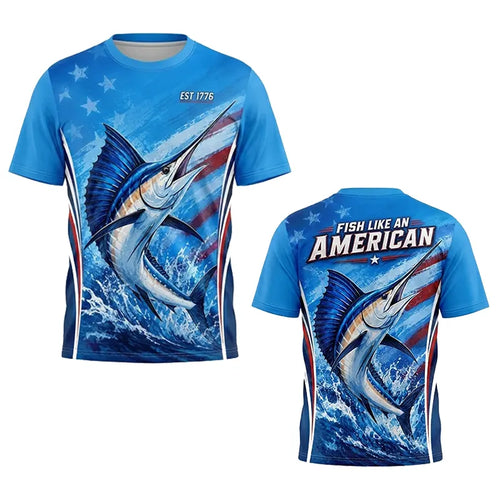Fish Like An American Patriotic Fishing Apparel