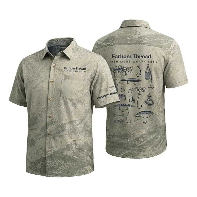 Fish More Worry Less Fishing Hawaiian Shirt