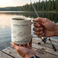 Fish More Worry Less Fishing Mug