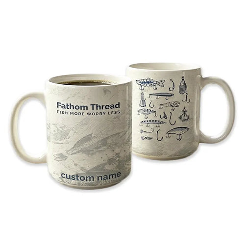 Fish More Worry Less Fishing Mug