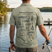 Fish More Worry Less Fishing Polo Shirt