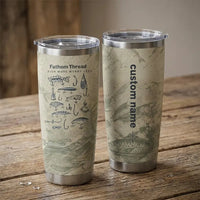 Fish More Worry Less Fishing Tumbler