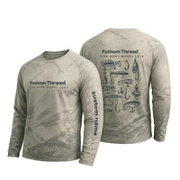 Fish More Worry Less Fishing Zip Long Sleeve Shirt