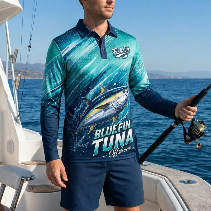 Fish On Bluefin Tuna Offshore Long-Sleeve Shirt