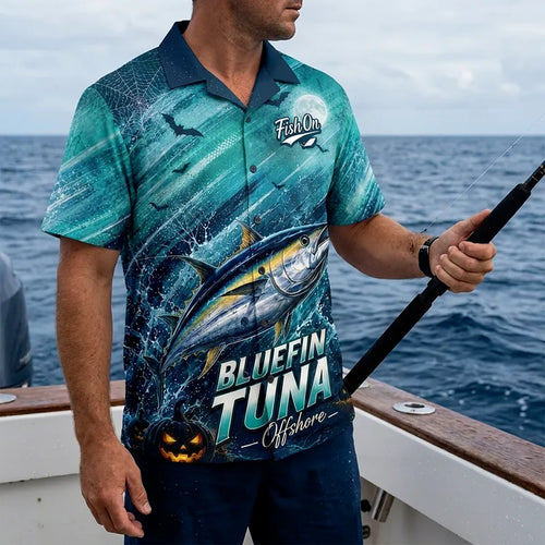 Fish On Halloween Tuna Fishing Hawaiian Shirt