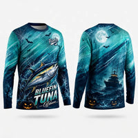 Fish On Halloween Tuna Fishing Long Sleeve Shirt