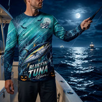 Fish On Halloween Tuna Fishing Long Sleeve Shirt