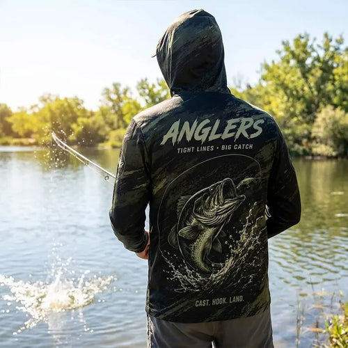 Fish On Sport Fishing Team All-Over Print Hoodie