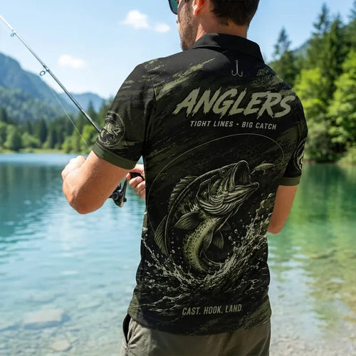 Fish On Sport Fishing Team All-Over Print Polo Shirt