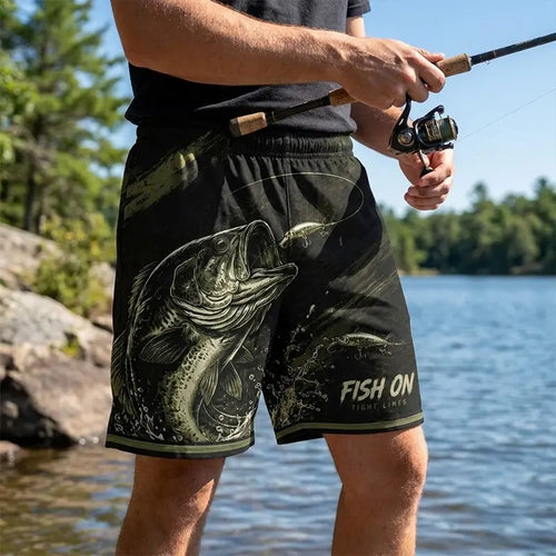 Fish On Sport Fishing Team All-Over Print Shorts