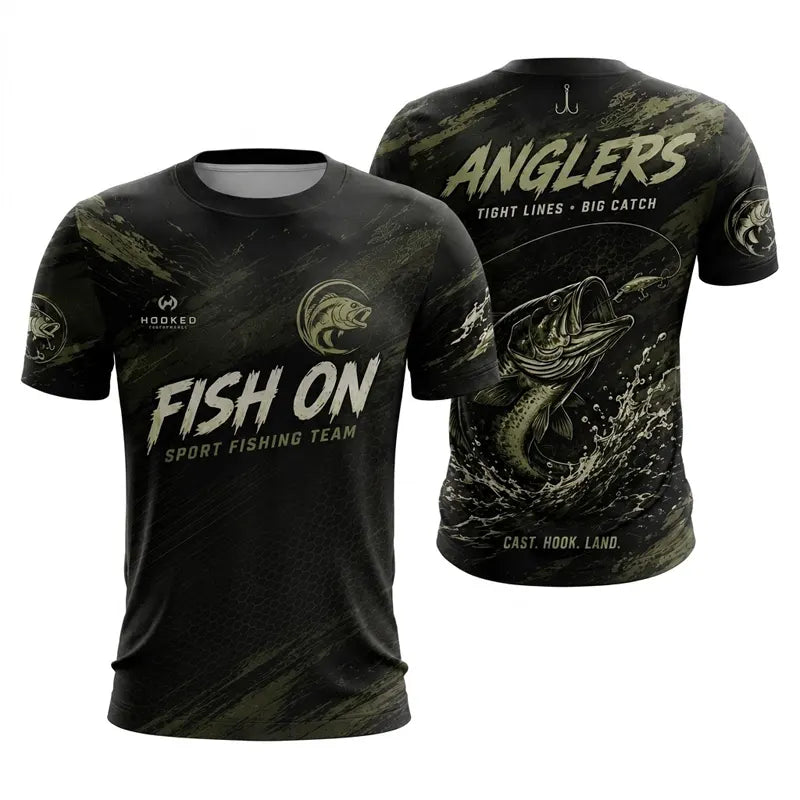Fish On Sport Fishing Team All-Over Print T-Shirt