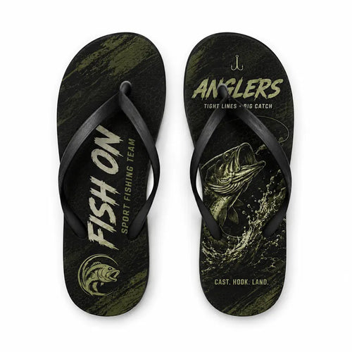 Fish On Sport Fishing Team Flip Flops