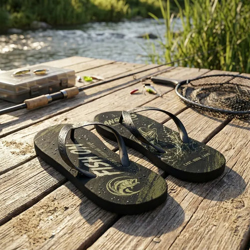 Fish On Sport Fishing Team Flip Flops
