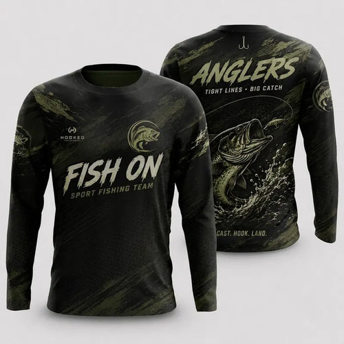 Fish On Sport Fishing Team Performance Long Sleeve Shirt