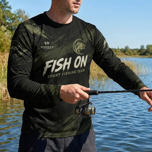 Fish On Sport Fishing Team Performance Long Sleeve Shirt